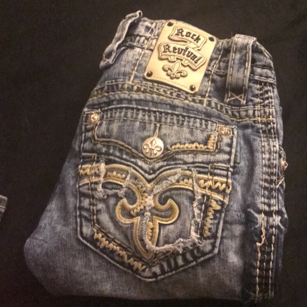 Men’s rock revival jeans
